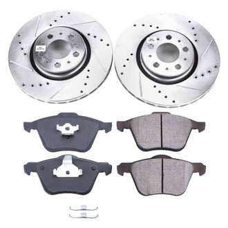 Callahan Brake Parts® - Drilled and Slotted Front Brake Kit