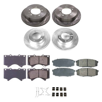 Callahan Brake Parts® - Drilled and Slotted Front and Rear Brake Kit