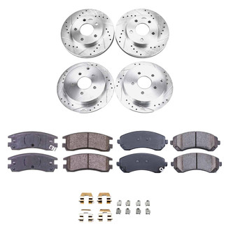 Callahan Brake Parts® - Drilled and Slotted Front and Rear Brake Kit