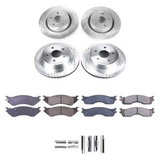 Callahan Brake Parts® - Drilled and Slotted Brake Kit