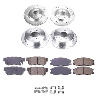 Callahan Brake Parts® - Drilled and Slotted Front and Rear Brake Kit