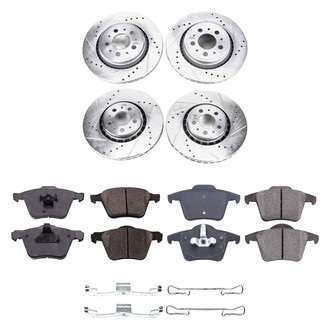 Callahan Brake Parts® - Drilled and Slotted Front and Rear Brake Kit