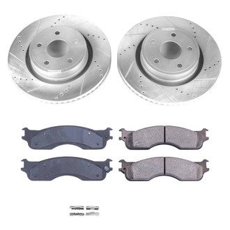 Callahan Brake Parts® - Drilled and Slotted Front Brake Kit