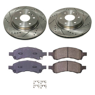 Callahan Brake Parts® - Drilled and Slotted Front Brake Kit