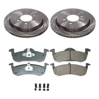 Callahan Brake Parts® - Drilled and Slotted Rear Brake Kit