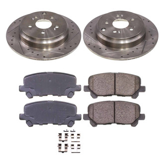 Callahan Brake Parts® - Drilled and Slotted Rear Brake Kit