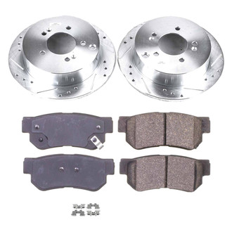 Callahan Brake Parts® - Drilled and Slotted Rear Brake Kit