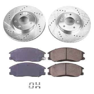 Callahan Brake Parts® - Drilled and Slotted Front Brake Kit