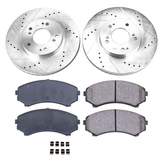 Callahan Brake Parts® - Drilled and Slotted Front Brake Kit