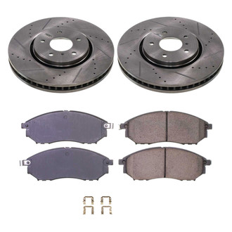 Callahan Brake Parts® - Drilled and Slotted Front Brake Kit