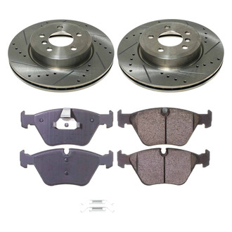 Callahan Brake Parts® - Drilled and Slotted Front Brake Kit