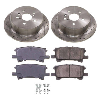 Callahan Brake Parts® - Drilled and Slotted Rear Brake Kit
