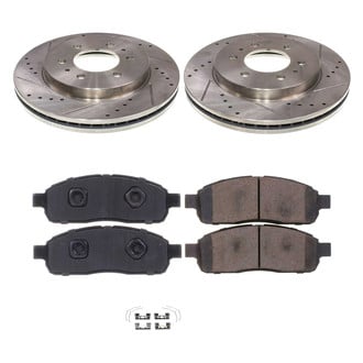 Callahan Brake Parts® - Drilled and Slotted Front Brake Kit