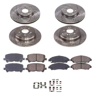 Callahan Brake Parts® - Drilled and Slotted Brake Kit