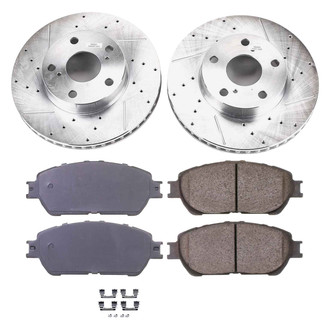 Callahan Brake Parts® - Drilled and Slotted Front Brake Kit