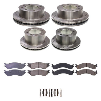 Callahan Brake Parts® - Drilled and Slotted Brake Kit
