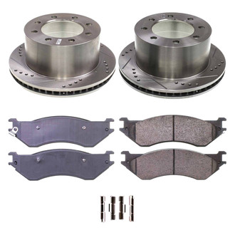 Callahan Brake Parts® - Drilled and Slotted Rear Brake Kit