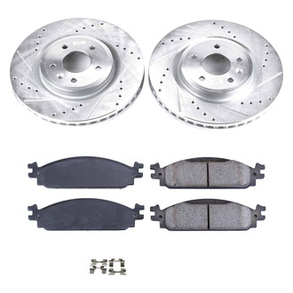 Callahan Brake Parts® - Drilled and Slotted Front Brake Kit