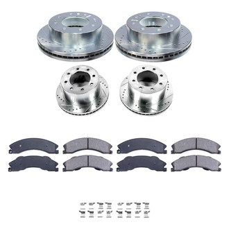 Callahan Brake Parts® - Drilled and Slotted Front and Rear Brake Kit
