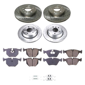 Callahan Brake Parts® - Drilled and Slotted Front and Rear Brake Kit