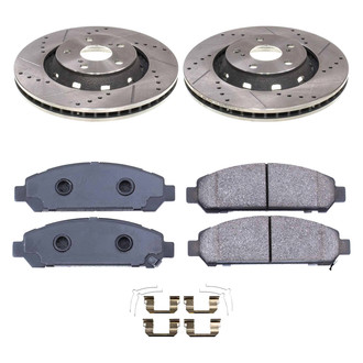 Callahan Brake Parts® - Drilled and Slotted Front Brake Kit