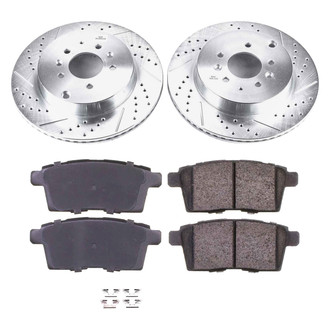Callahan Brake Parts® - Drilled and Slotted Rear Brake Kit