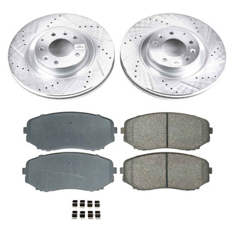 Callahan Brake Parts® - Drilled and Slotted Front Brake Kit
