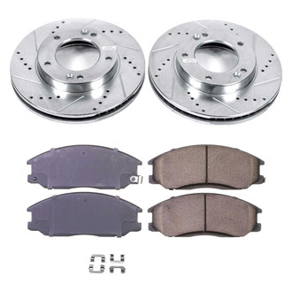 Callahan Brake Parts® - Drilled and Slotted Front Brake Kit