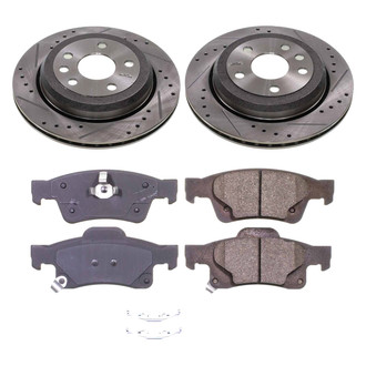Callahan Brake Parts® - Drilled and Slotted Rear Brake Kit