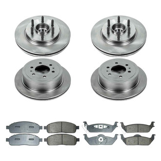Callahan Brake Parts® - Plain Front and Rear Brake Kit