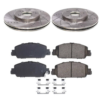 Callahan Brake Parts® - Drilled and Slotted Front Brake Kit