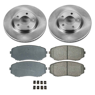 Callahan Brake Parts® - Plain Front Brake Kit