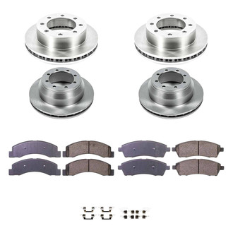 Callahan Brake Parts® - Plain Front and Rear Brake Kit