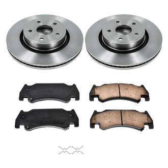 Callahan Brake Parts® - Plain Front Brake Kit