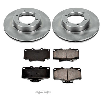 Callahan Brake Parts® - Plain Front Brake Kit