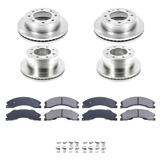 Callahan Brake Parts® - Plain Front and Rear Brake Kit