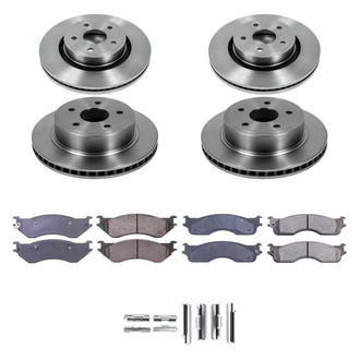 Callahan Brake Parts® - Plain Front and Rear Brake Kit