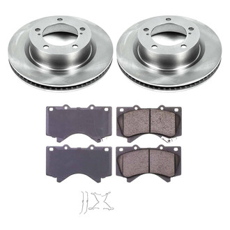Callahan Brake Parts® - Plain Front Brake Kit