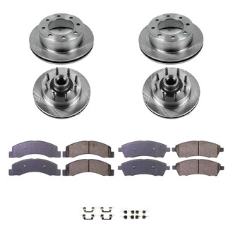 Callahan Brake Parts® - Plain Front and Rear Brake Kit