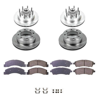 Callahan Brake Parts® - Plain Front and Rear Brake Kit