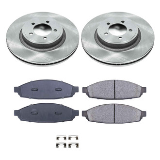Callahan Brake Parts® - Plain Front Brake Kit