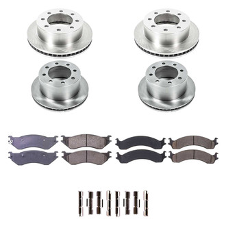 Callahan Brake Parts® - Plain Front and Rear Brake Kit