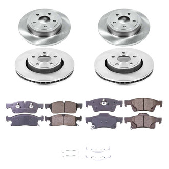Callahan Brake Parts® - Plain Front and Rear Brake Kit