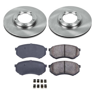 Callahan Brake Parts® - Plain Front Brake Kit