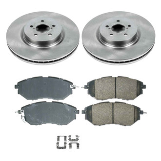 Callahan Brake Parts® - Plain Front Brake Kit