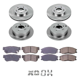 Callahan Brake Parts® - Plain Front and Rear Brake Kit