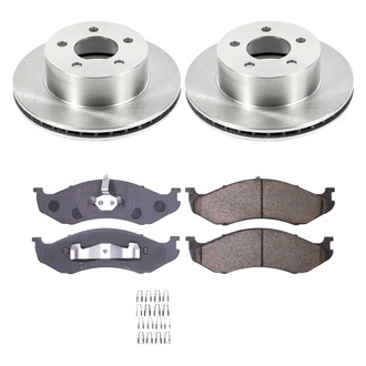 Callahan Brake Parts® - Plain Front Brake Kit