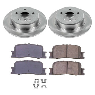 Callahan Brake Parts® - Plain Rear Brake Kit
