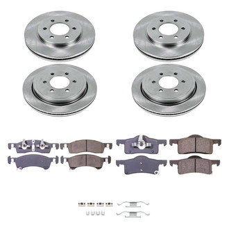 Callahan Brake Parts® - Plain Front and Rear Brake Kit