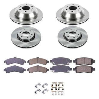 Callahan Brake Parts® - Plain Front and Rear Brake Kit